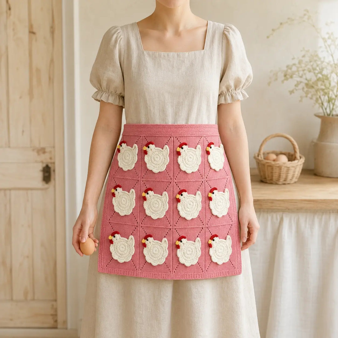 Mother Hen Egg Collecting Apron with Individual Egg Pockets