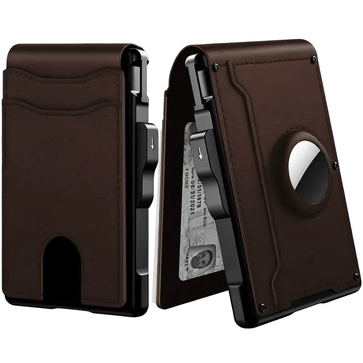 RFID-Blocking Bifold Wallet with Pop-Up Card Access
