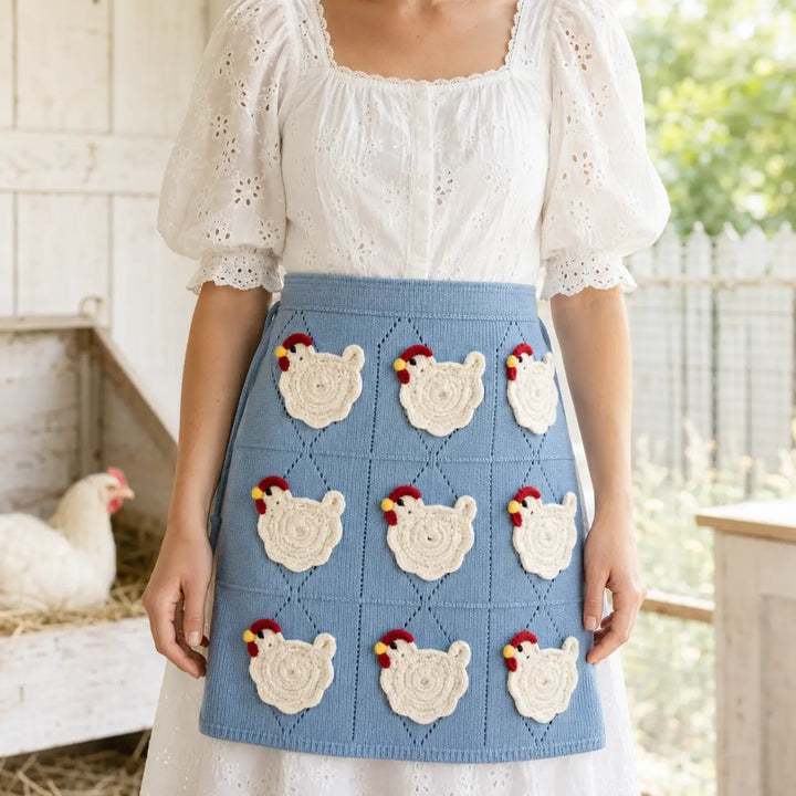 Mother Hen Egg Collecting Apron with Individual Egg Pockets