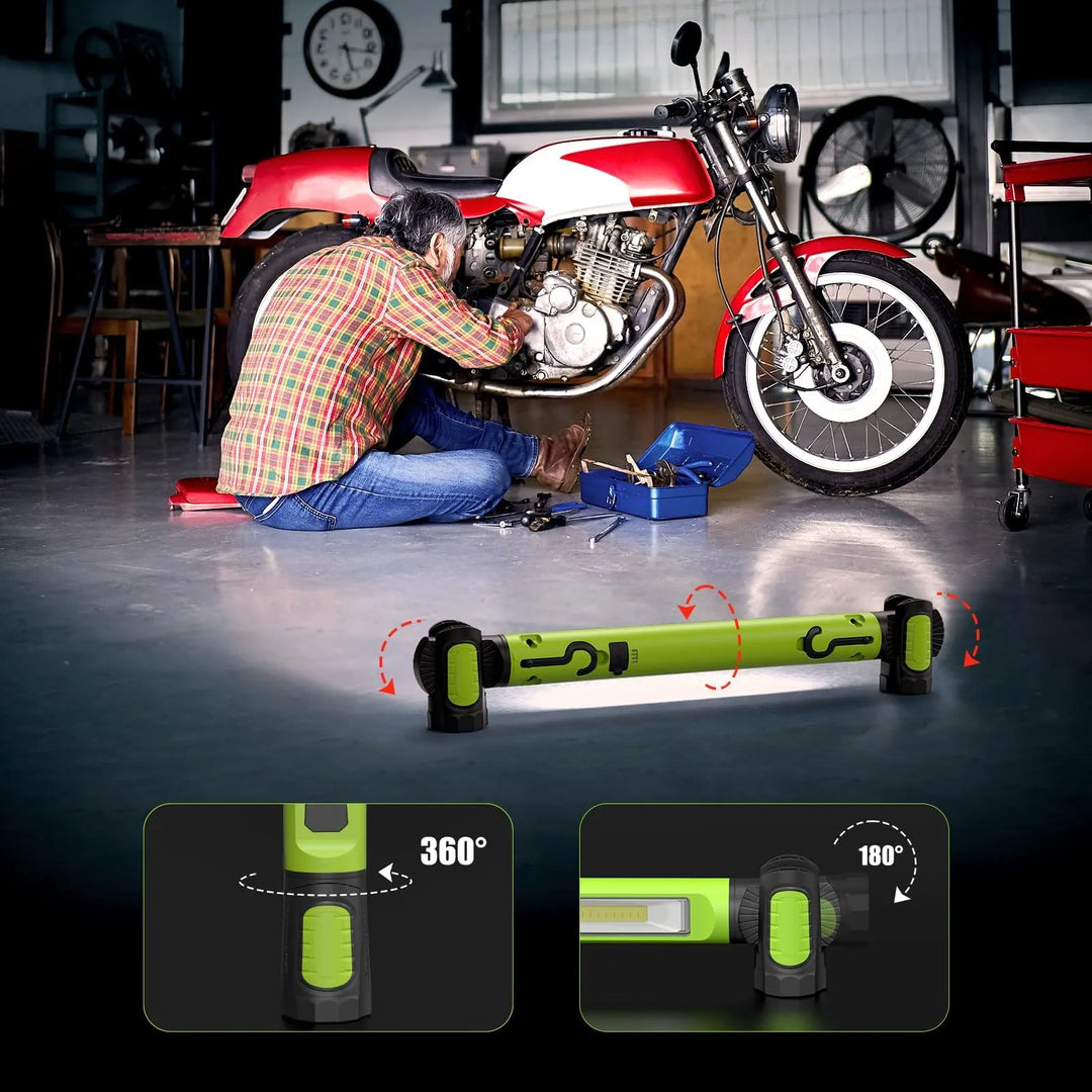 3000 Lumens Heavy-Duty Magnetic LED Work Light – Hands-Free Illumination for Home &amp; Auto - DHACTIVE 2