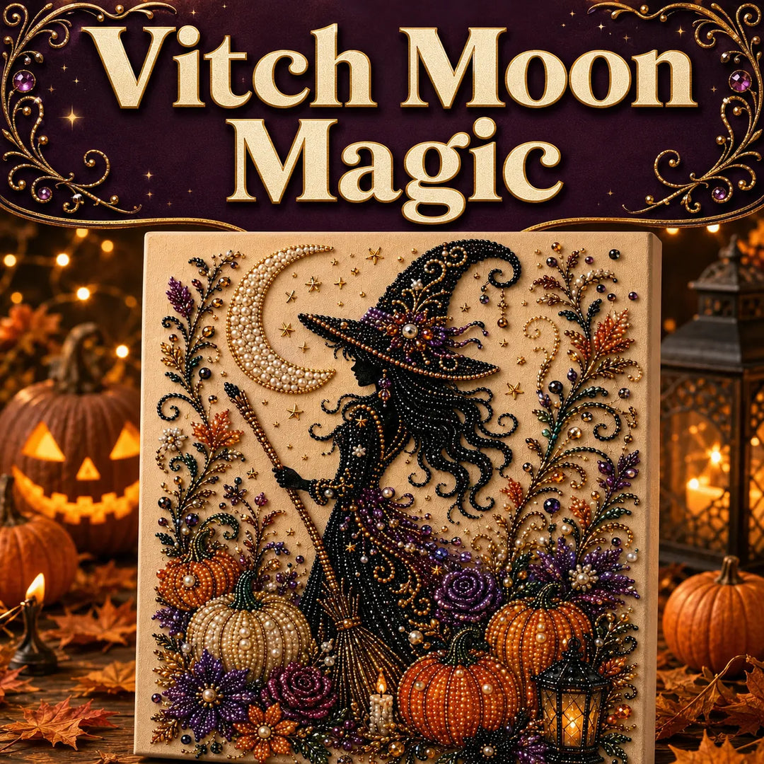 Halloween 3D Pearl Painting Kit – Adorable Ghost Decor, Beginner-Friendly