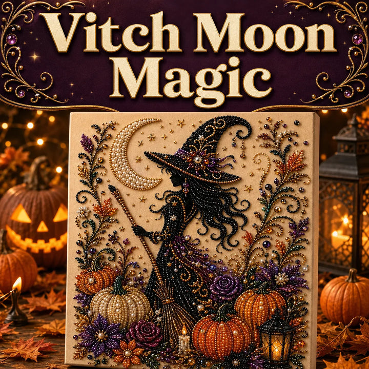 Halloween 3D Pearl Painting Kit – Adorable Ghost Decor, Beginner-Friendly
