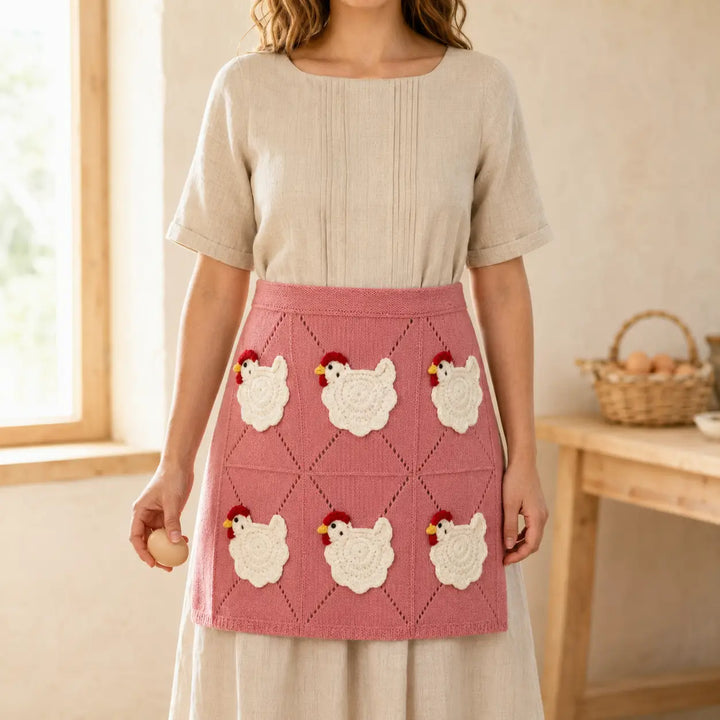 Mother Hen Egg Collecting Apron with Individual Egg Pockets