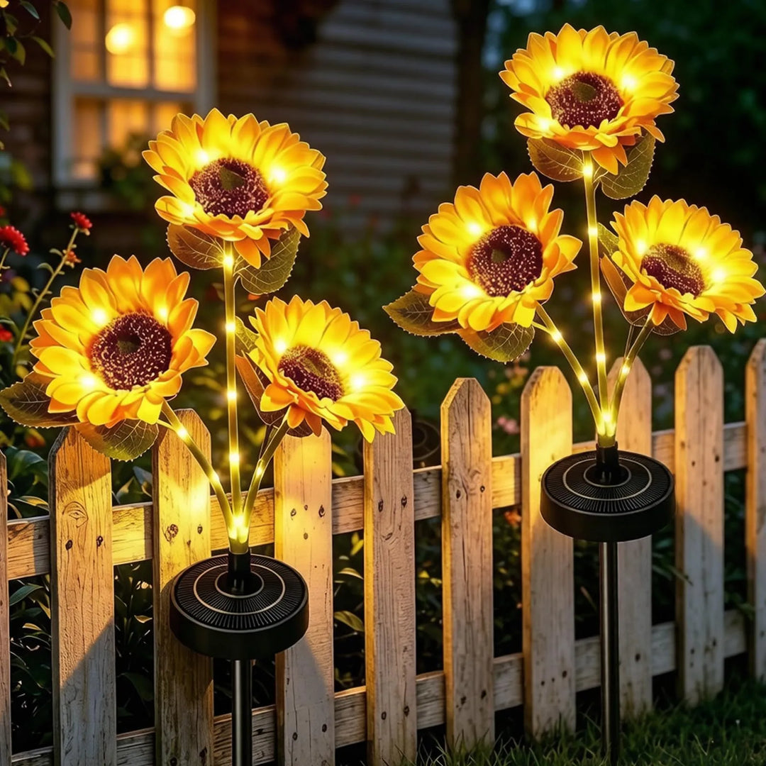 Solar Sunflower Lights – Bigger &amp; Brighter for Seniors&