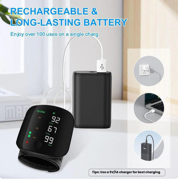 Wrist Blood Pressure Monitor – Effortless Daily Tracking - DHACTIVE 3