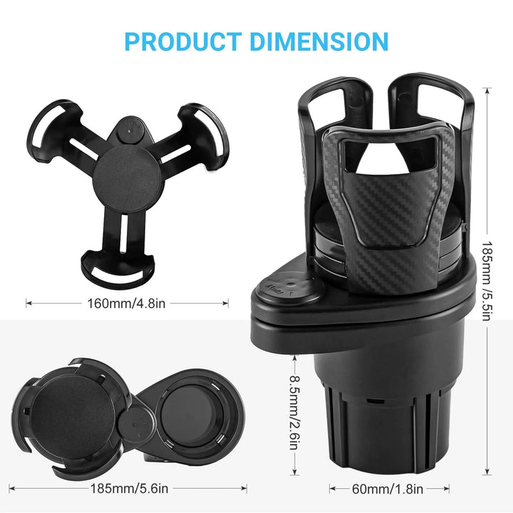 Car Cup Holder Expander – Locks Tight on Every Turn - DHACTIVE 5
