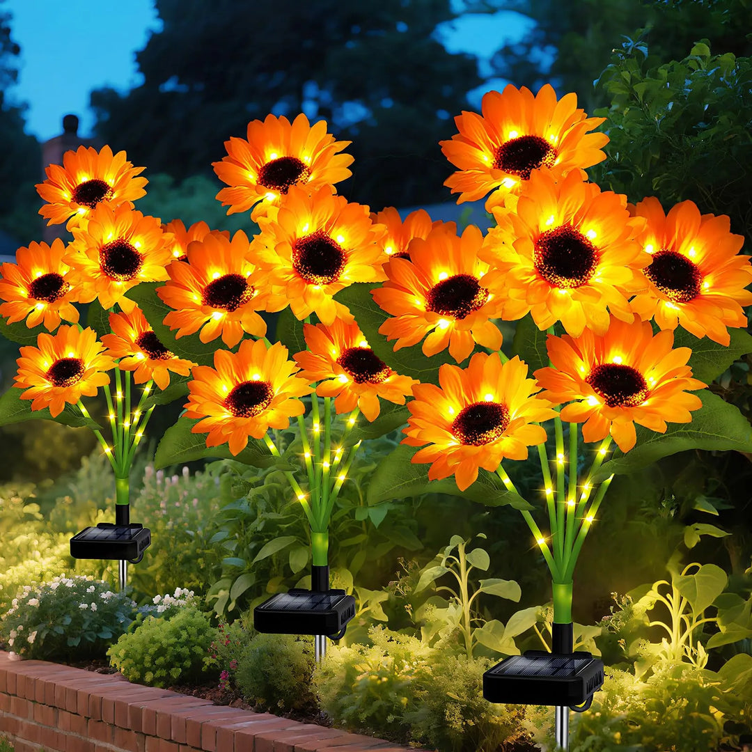 Solar Sunflower Lights | Bigger &amp; Brighter for Seniors&