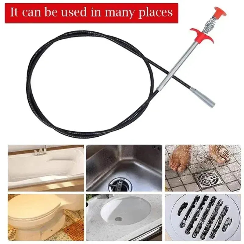 Heavy-Duty Drain Auger Tool – Safe &amp; Easy Clog Remover for Any Home - DHACTIVE 2
