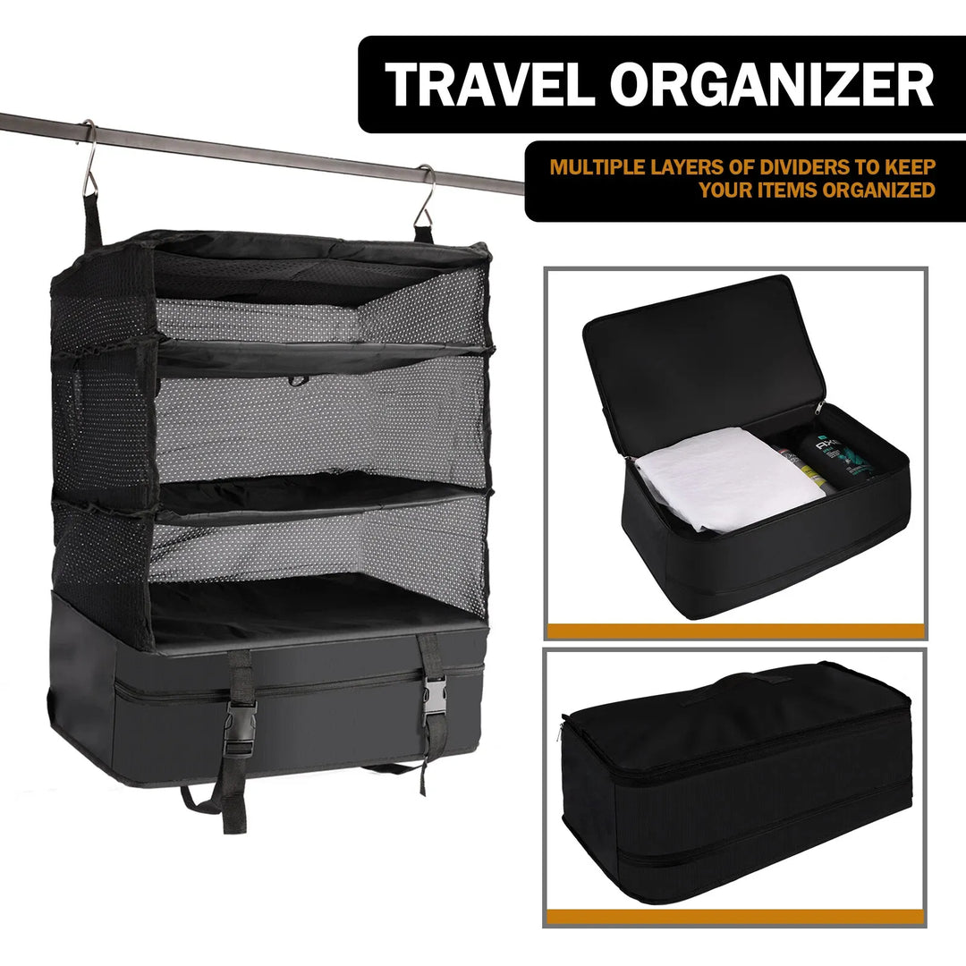 Hanging Travel Shelf – See Every Shirt Without Bending or Digging - DHACTIVE 2