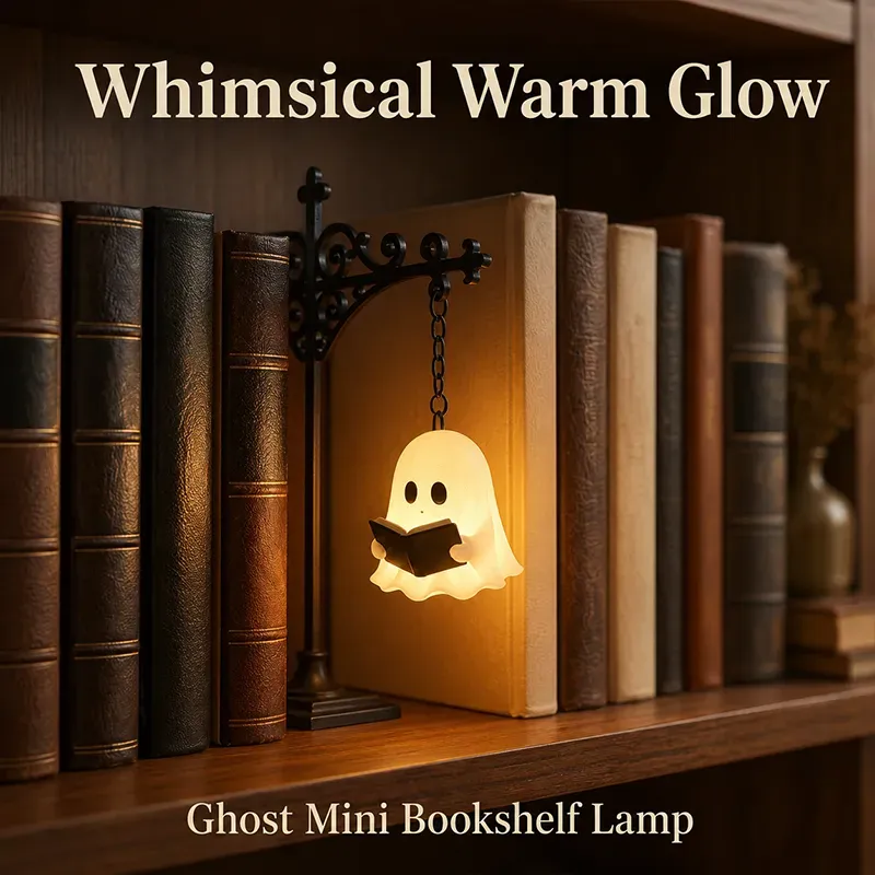 Cozy Bookshelf Lantern Lighting – Miniature Library Table Lamp &amp; Birthday Gift for Book Lovers - DHACTIVE 3