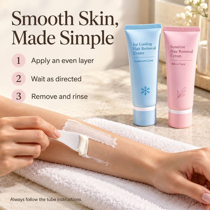 Gentle Hair Removal Cream - 3-Min Smooth Skin