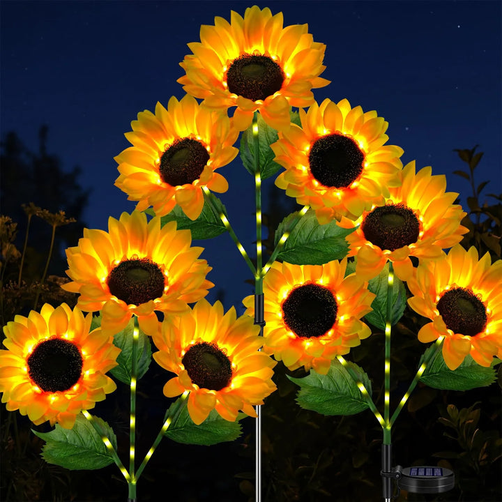 Solar Sunflower Lights – Bigger &amp; Brighter for Seniors&