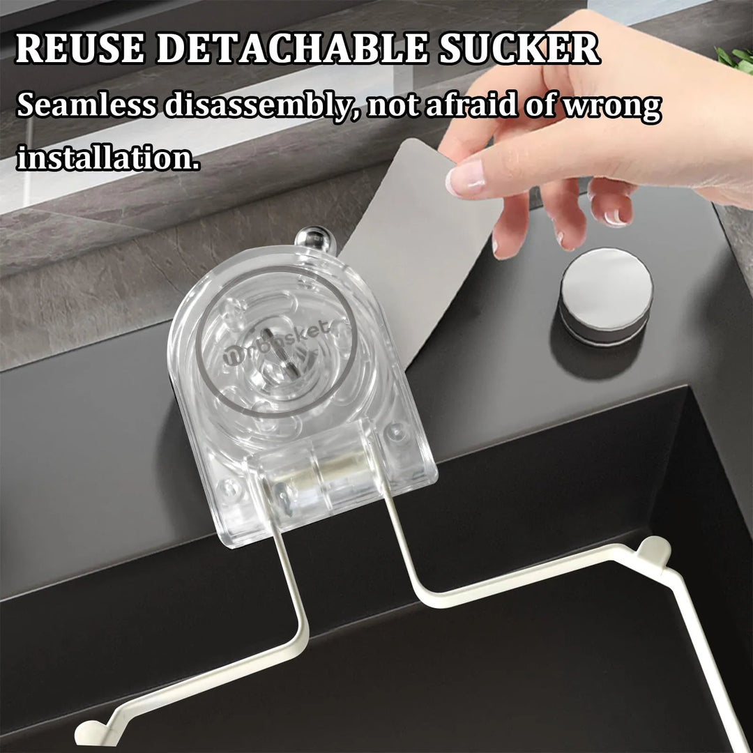 Foldable Sink Strainer Basket – Stainless Steel, Suction Cup Hold - DHACTIVE 4