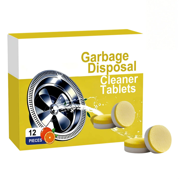 Citrus Disposal Cleaner Tablets for Kitchen Sink Drain Odor Removal - DHACTIVE 6