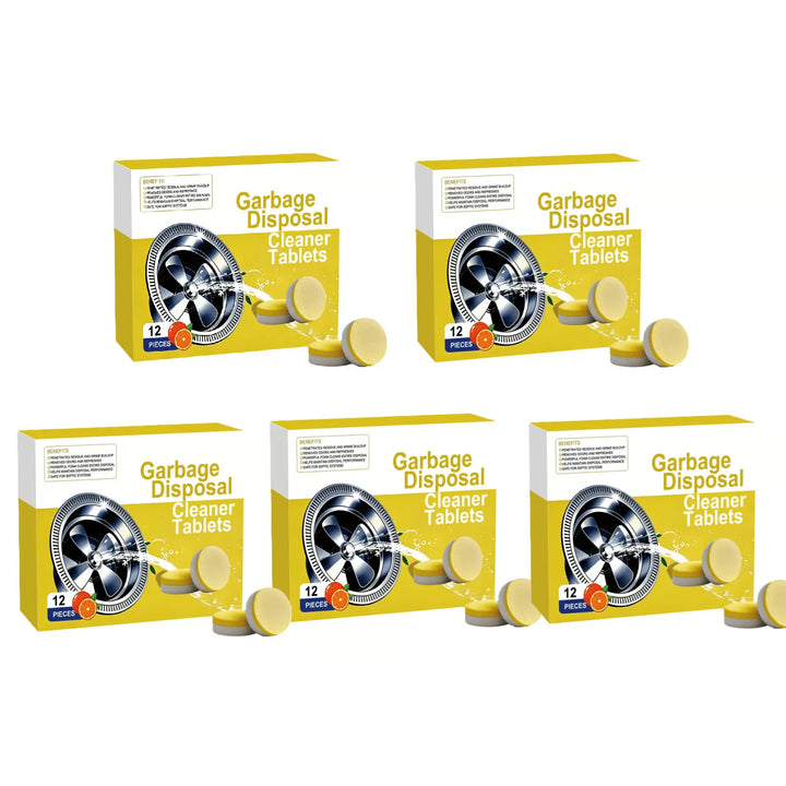 Citrus Disposal Cleaner Tablets for Kitchen Sink Drain Odor Removal - DHACTIVE 8
