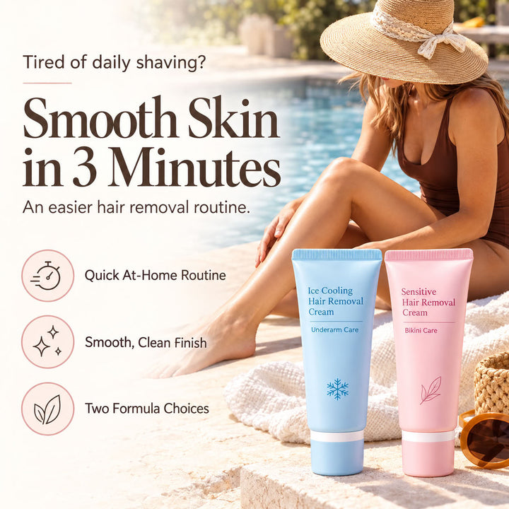 Gentle Hair Removal Cream - 3-Min Smooth Skin