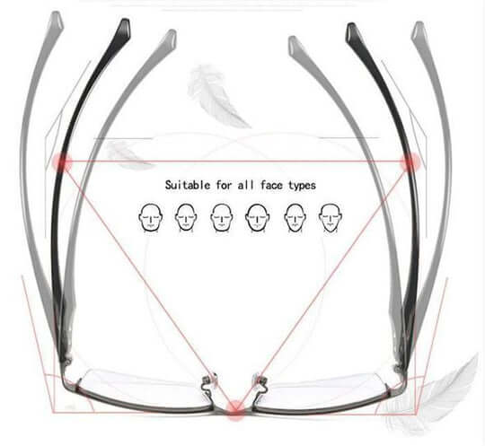 Progressive Anti-Blue Light Reading Glasses - DHACTIVE 6