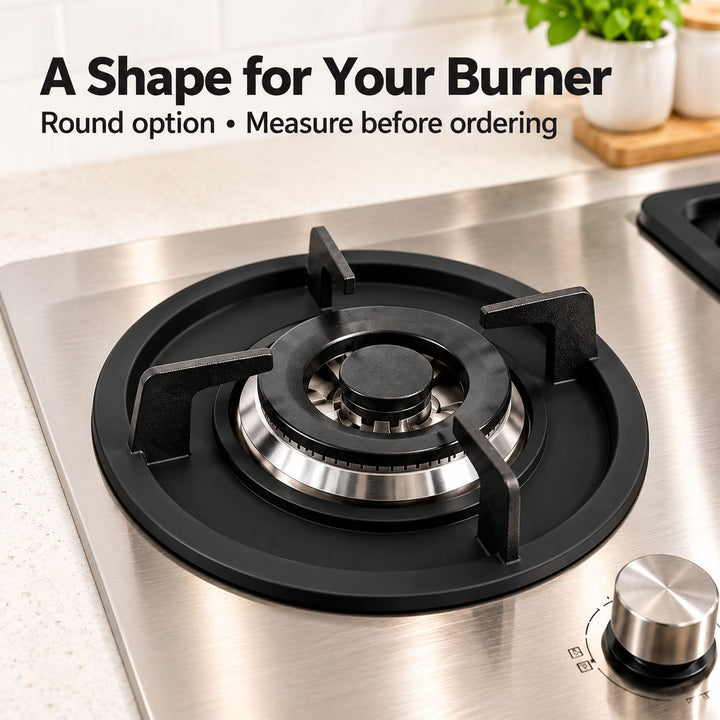 Reusable Silicone Gas Stove Protector Mat, Cut-to-Fit Burner Pad