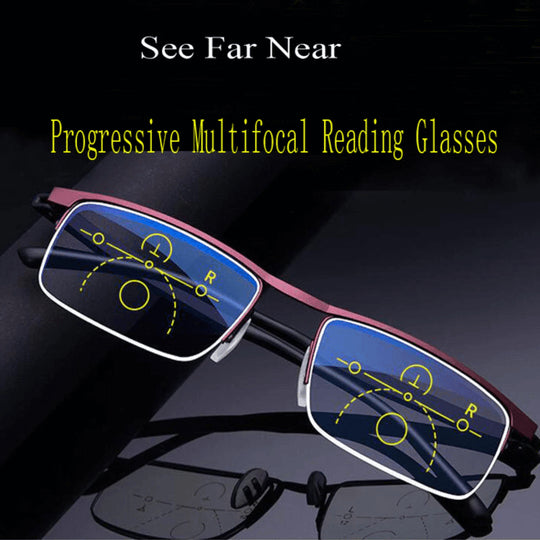 Progressive Anti-Blue Light Reading Glasses - DHACTIVE