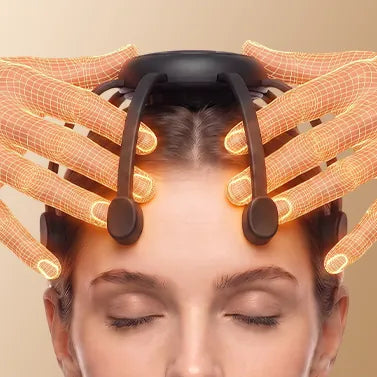 8-Tip Octopus Head Massager – Deep Scalp Relief Anywhere