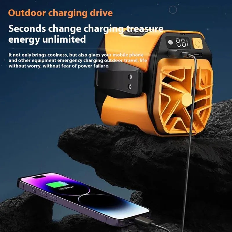 Portable Waist-Mounted Fan with Long Battery Life