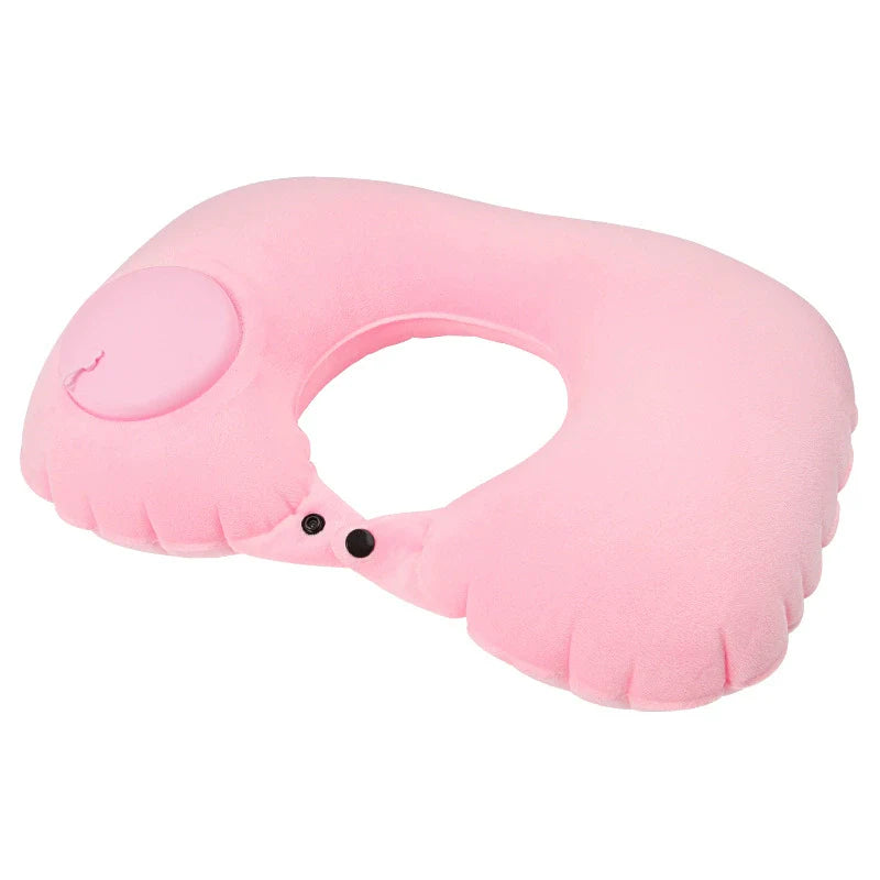 CloudRest Adjustable Inflatable Travel Neck Pillow - DHACTIVE 10