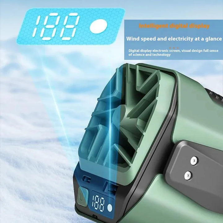 Portable Waist-Mounted Fan with Long Battery Life