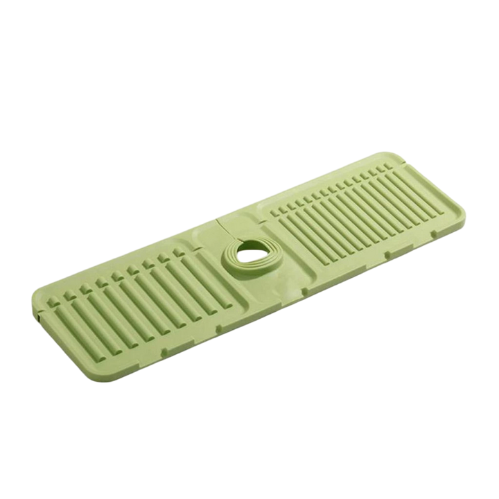 Sloped Sink Splash Guard Mat – Kitchen &amp; Bathroom Faucet Draining Mat - DHACTIVE 5