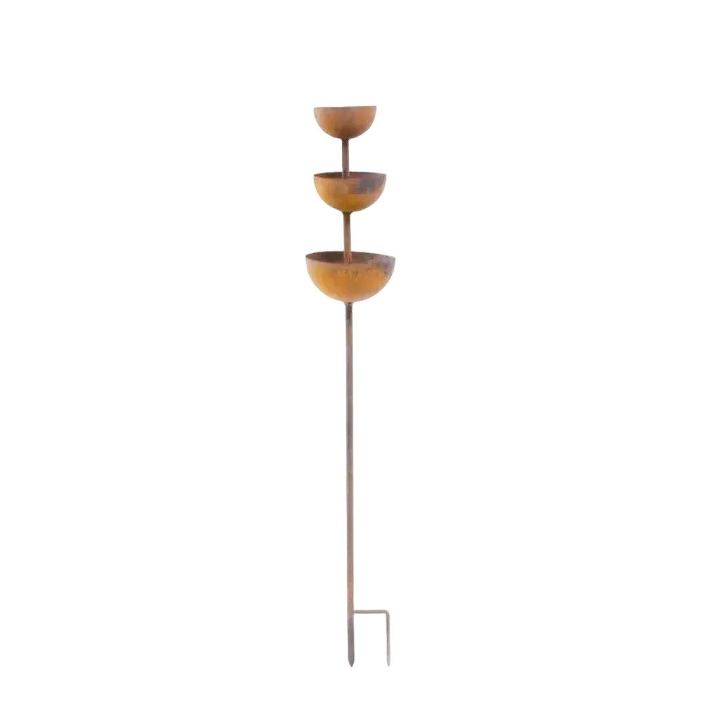 Handcrafted Rustic Copper Bird Bath Stake – Add Charm to Your Garden - DHACTIVE 7