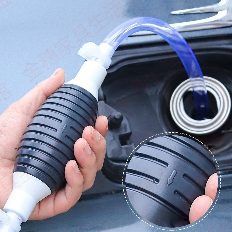 Emergency Gas Siphon Pump – No Mouth Sucking Fluid Transfer Tool - DHACTIVE