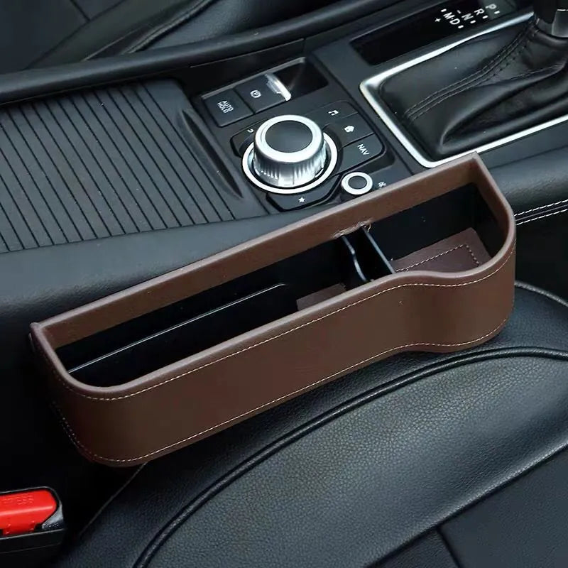 PU Leather Car Seat Gap Organizer, Fill the Console Gap