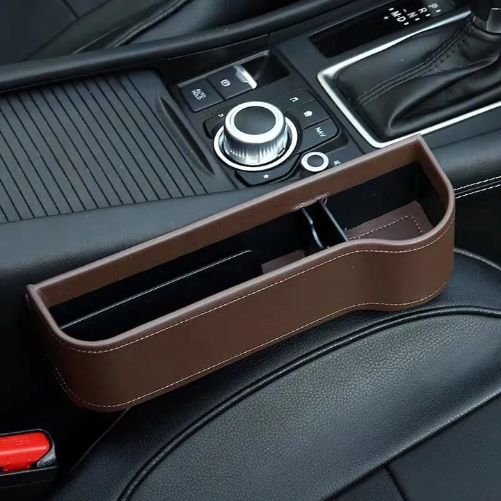 PU Leather Car Seat Gap Organizer, Fill the Console Gap