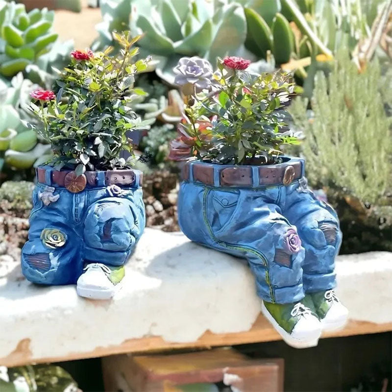 Creative 3D Jeans Shaped Flower Pot - DHACTIVE 2
