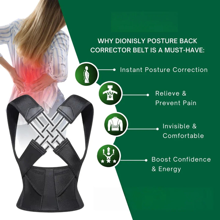 Adjustable Posture Reminder Support Belt