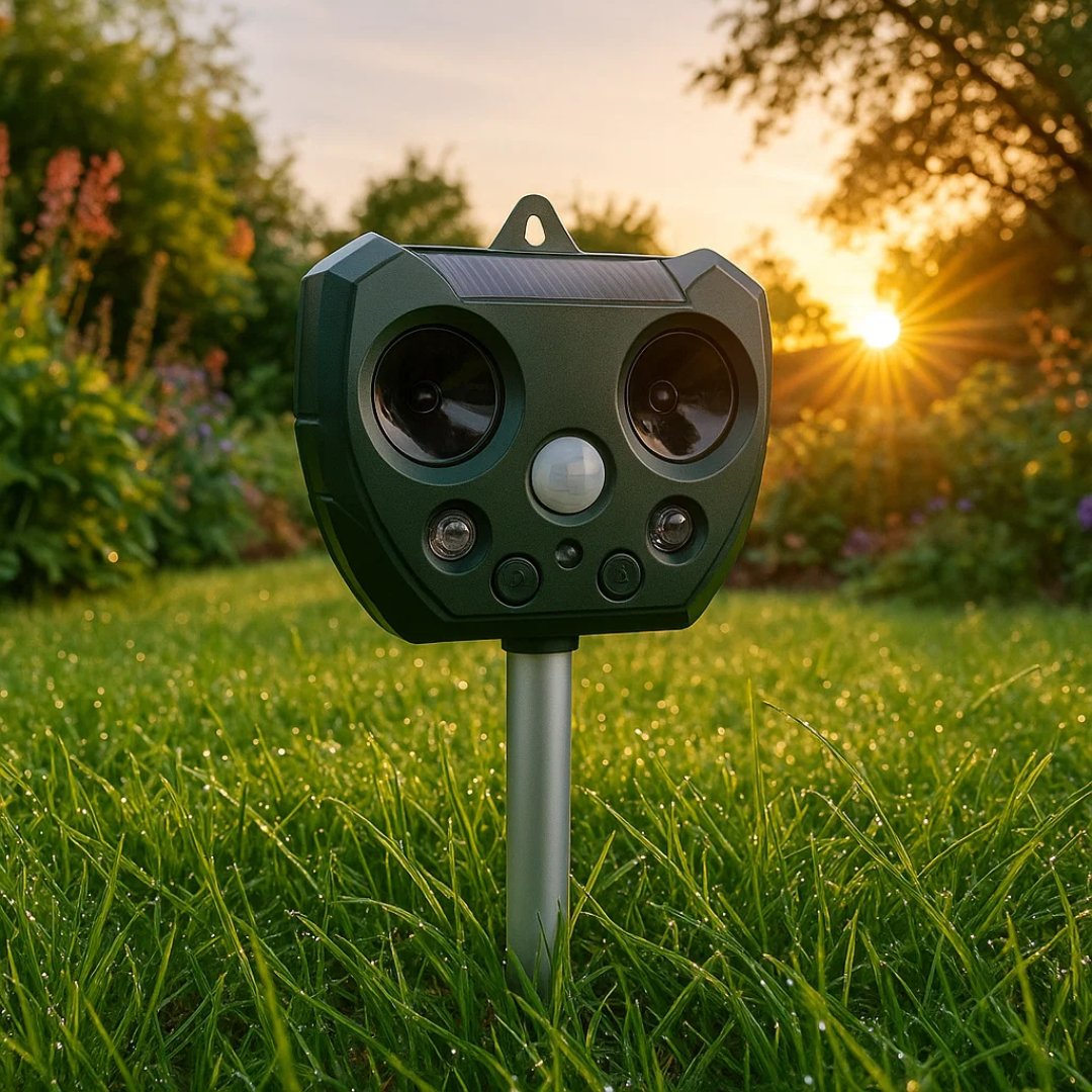 Ultrasonic Bird &amp; Pest Defender | Weatherproof, Solar-Powered &amp; Effective for Garden Protection