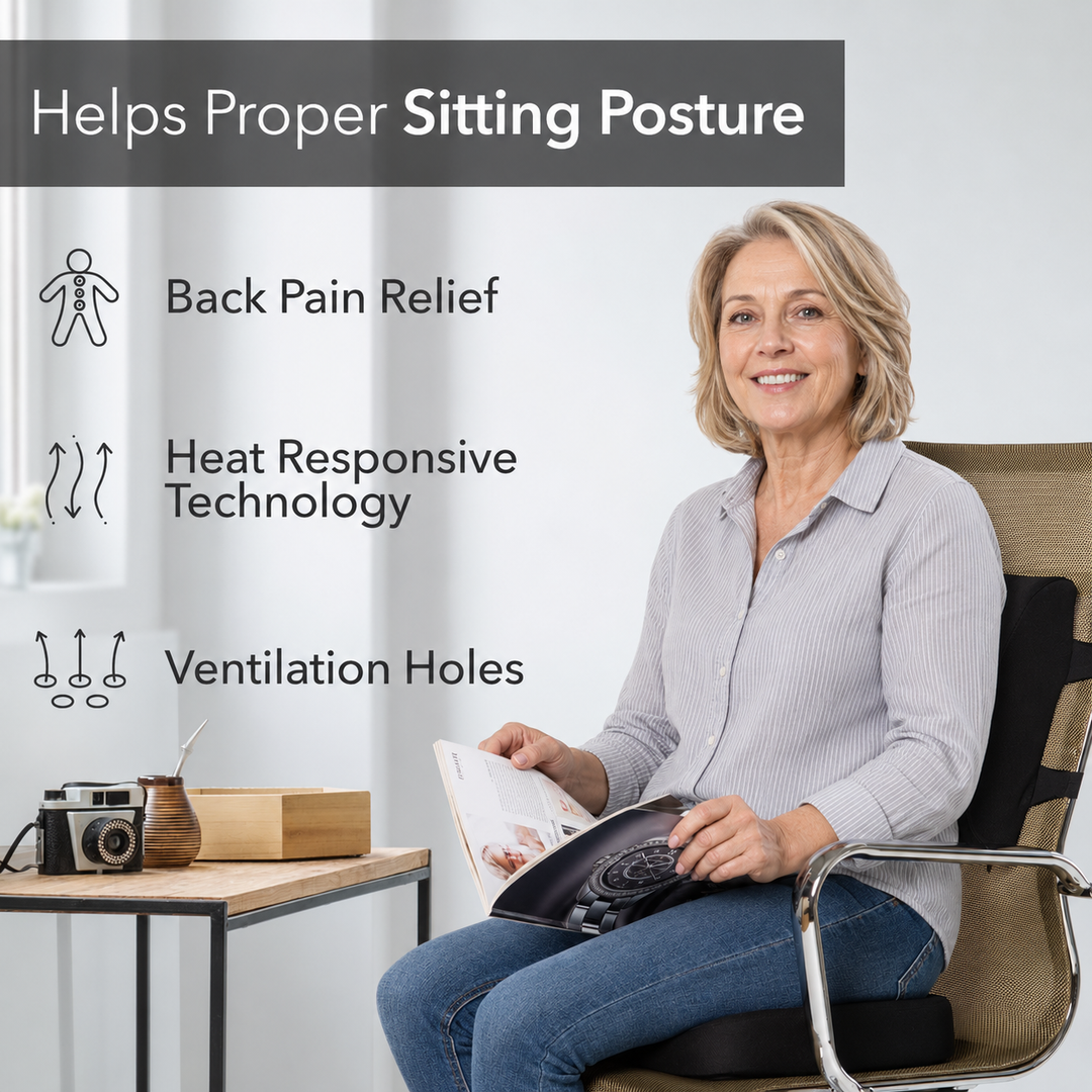Gel Memory Foam Seat Cushion - DHACTIVE 3