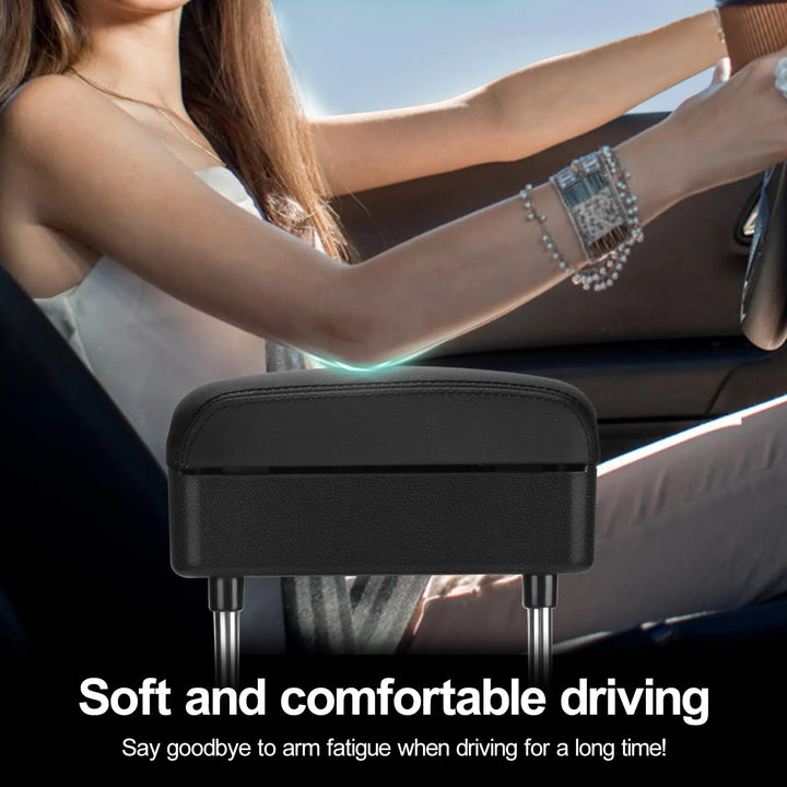 Car Armrest Extender with Wireless Charging – Adjustable Elbow Support - DHACTIVE
