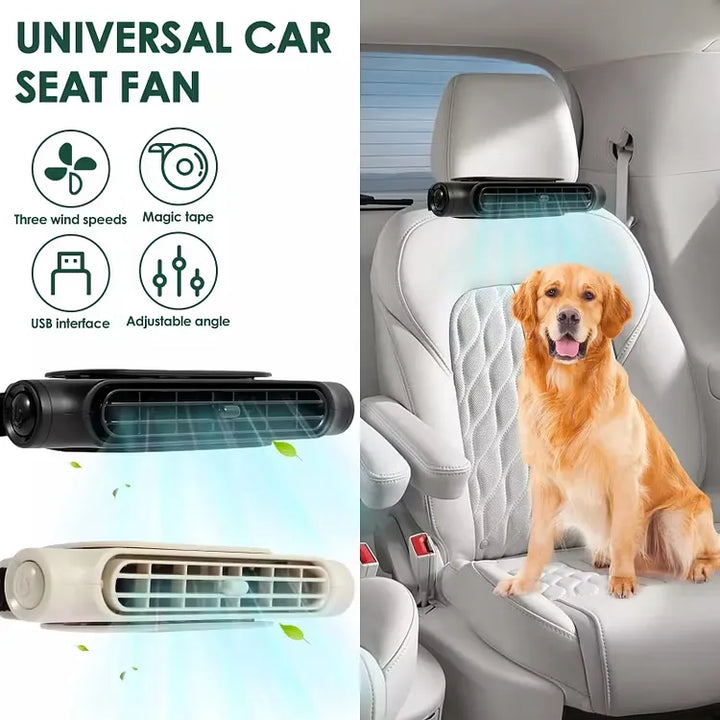 Universal Car Seat Cooling Fan with 3 Adjustable Speeds - DHACTIVE