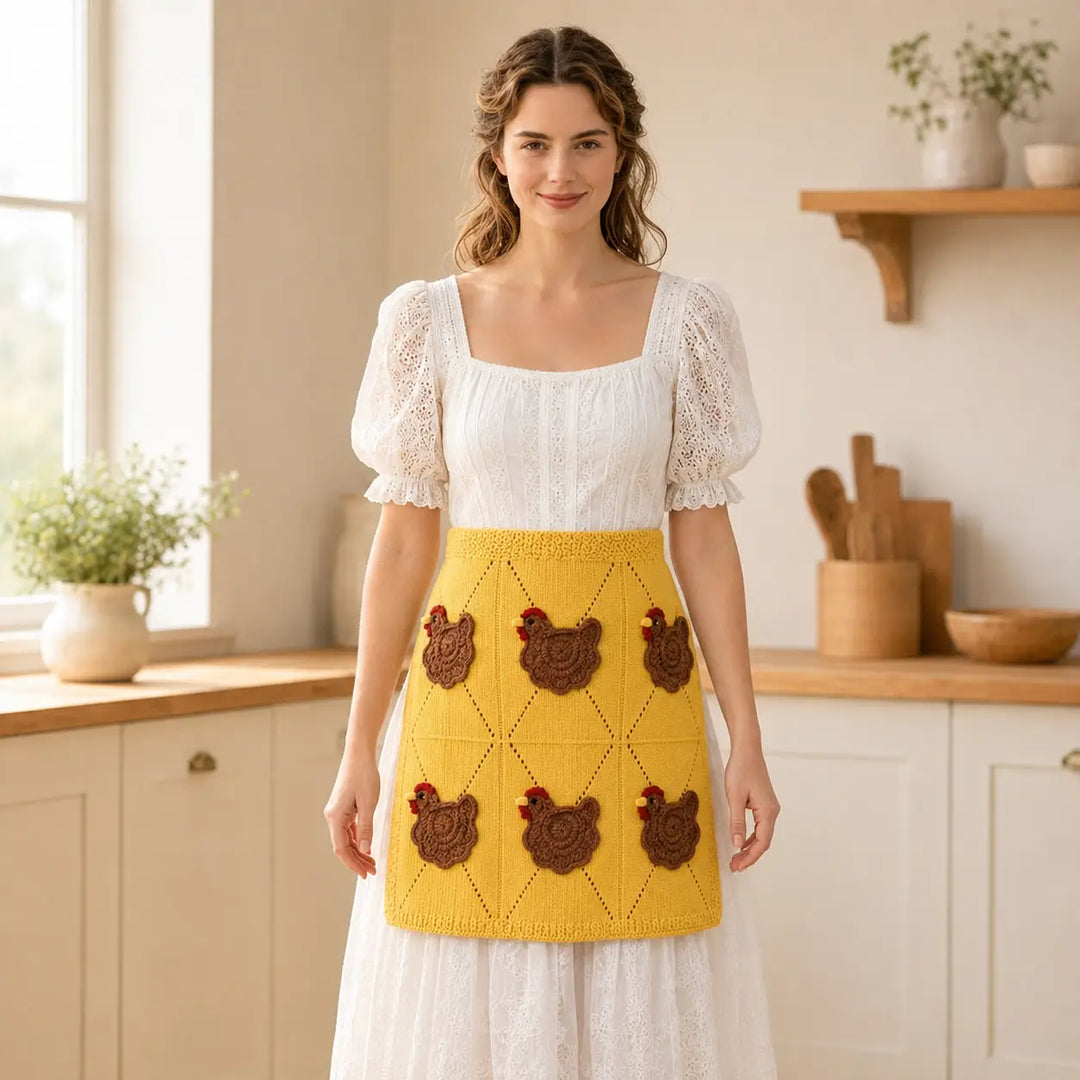 Mother Hen Egg Collecting Apron with Individual Egg Pockets