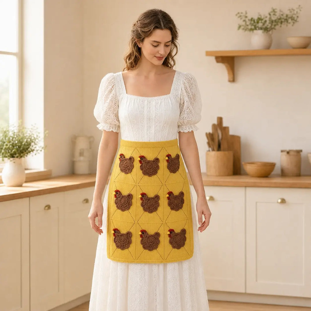Mother Hen Egg Collecting Apron with Individual Egg Pockets