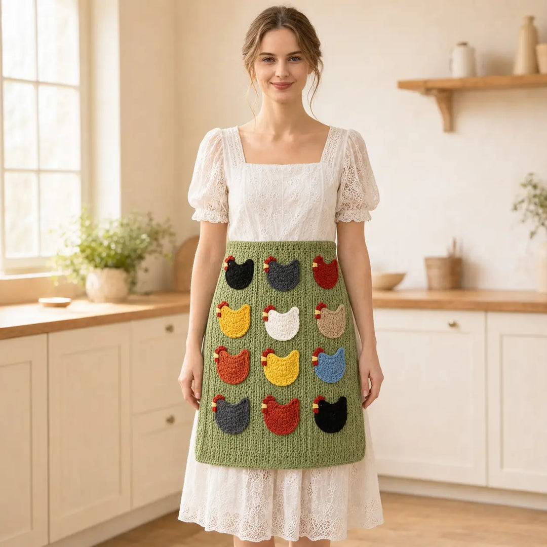 Mother Hen Egg Collecting Apron with Individual Egg Pockets