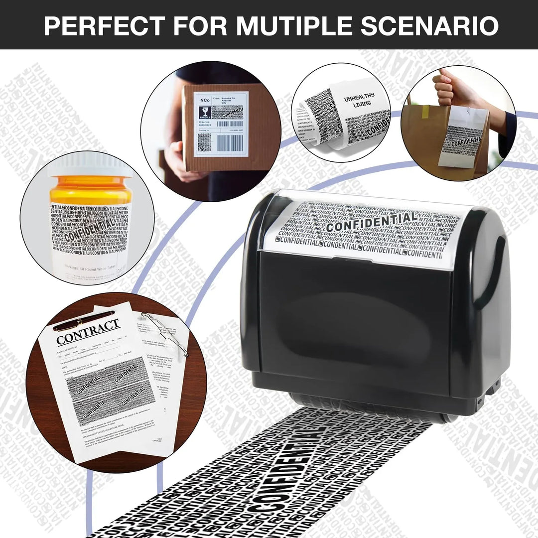 Privacy Roller Stamp – Covers Bold Text, Dries in Seconds - DHACTIVE 3