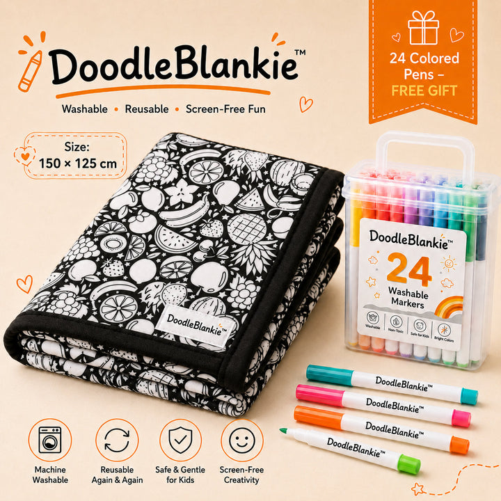Reusable Color-In Blanket – Cozy Creative Activity for All Ages
