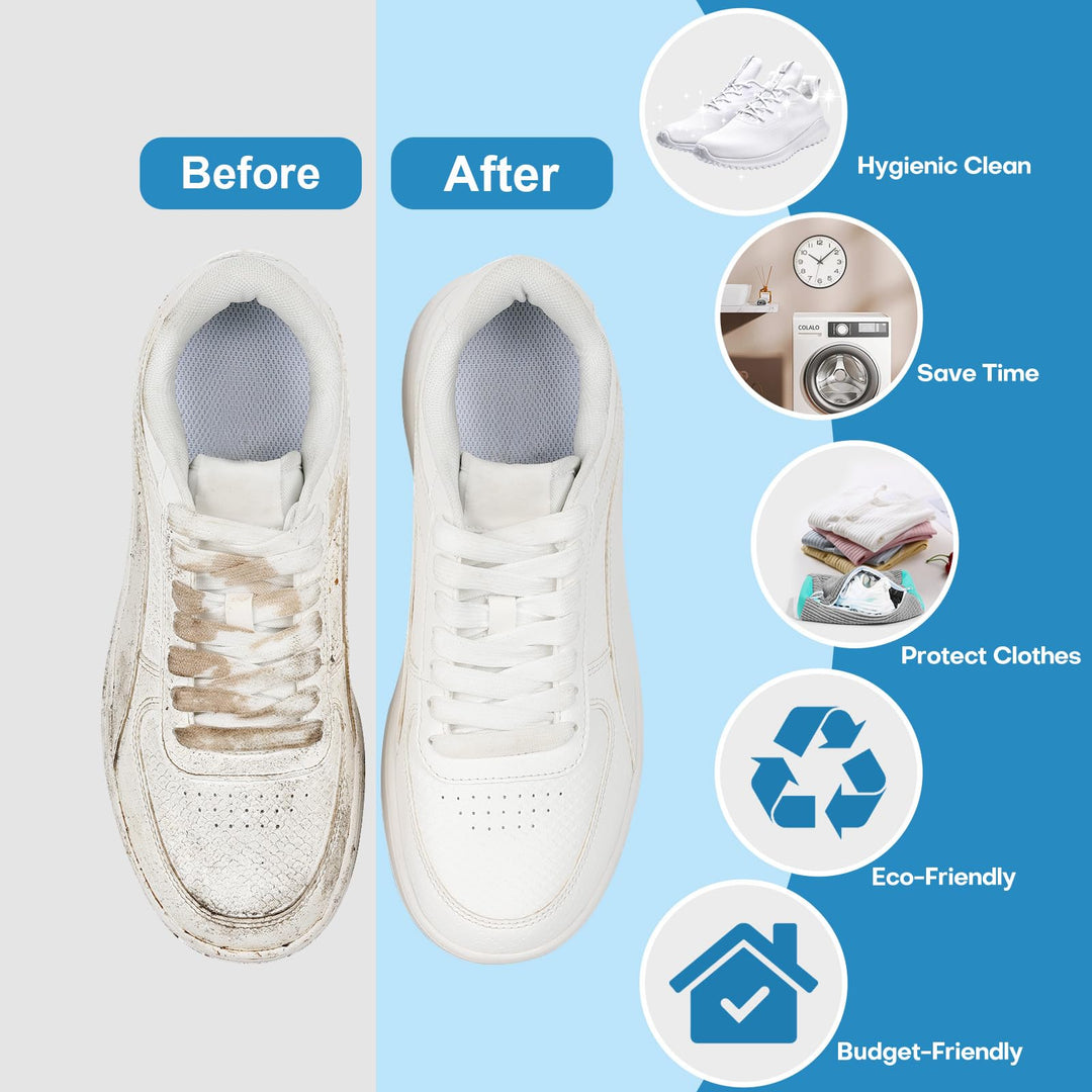 Shoe Washing Bag for Washer &amp; Dryer - Protects Sneakers, Cleans Deeply