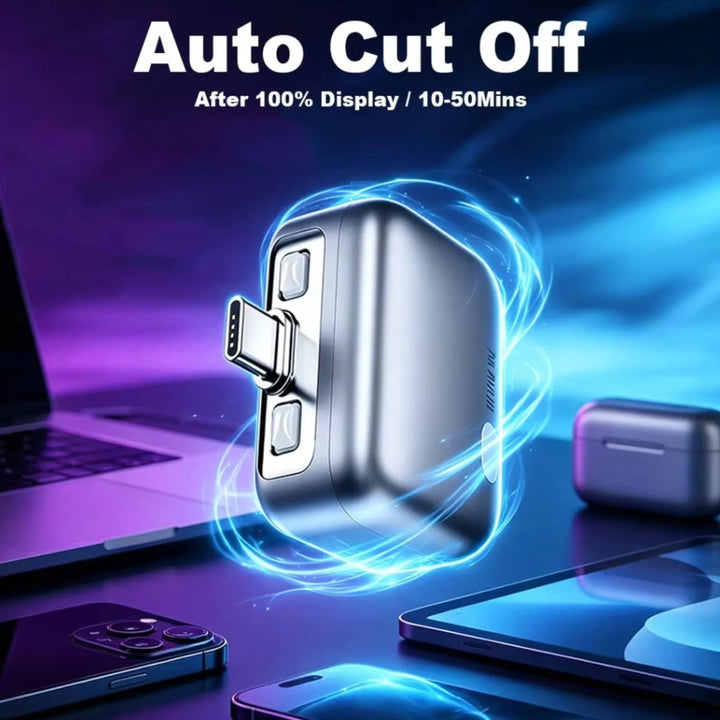 Type-C to Type-C Auto Stop Charger Adapter for Phones &amp; Gadgets