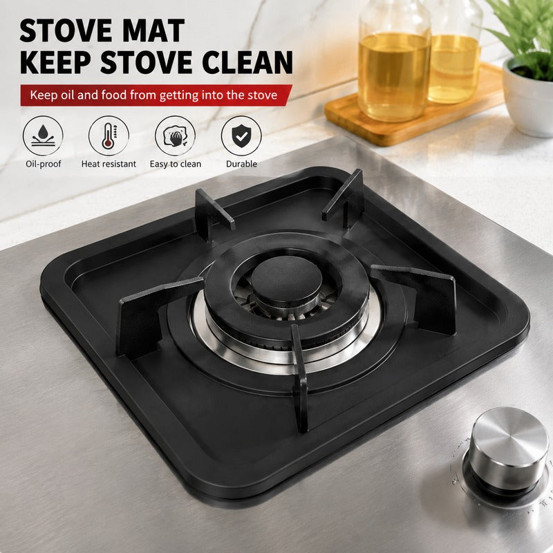 Reusable Silicone Gas Stove Protector Mat, Cut-to-Fit Burner Pad