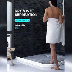 Collapsible Shower Water Dam – Flexible Threshold Barrier for Dry Floors - DHACTIVE 4