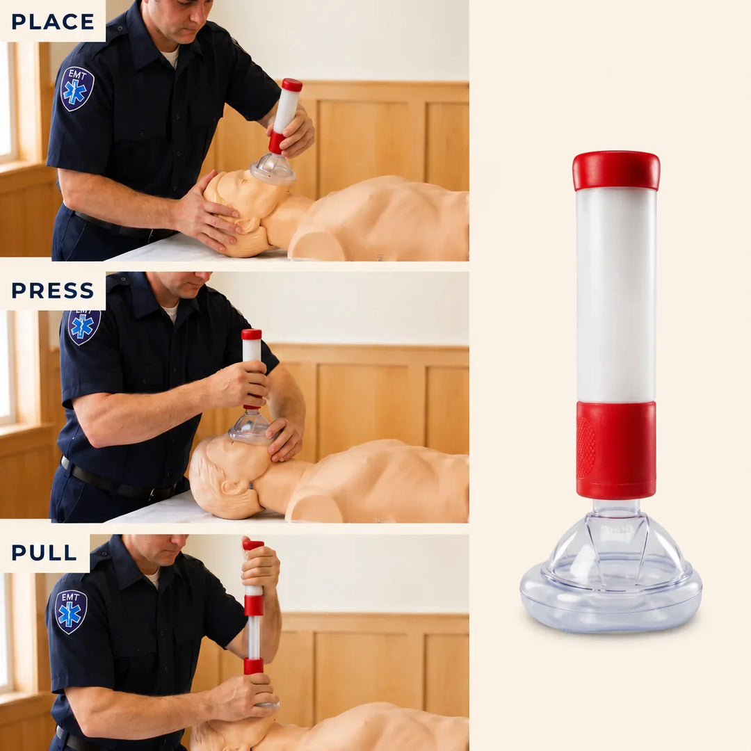 Anti-Choking Suction Rescue Kit for Home | Simple 3-Step Safety Device