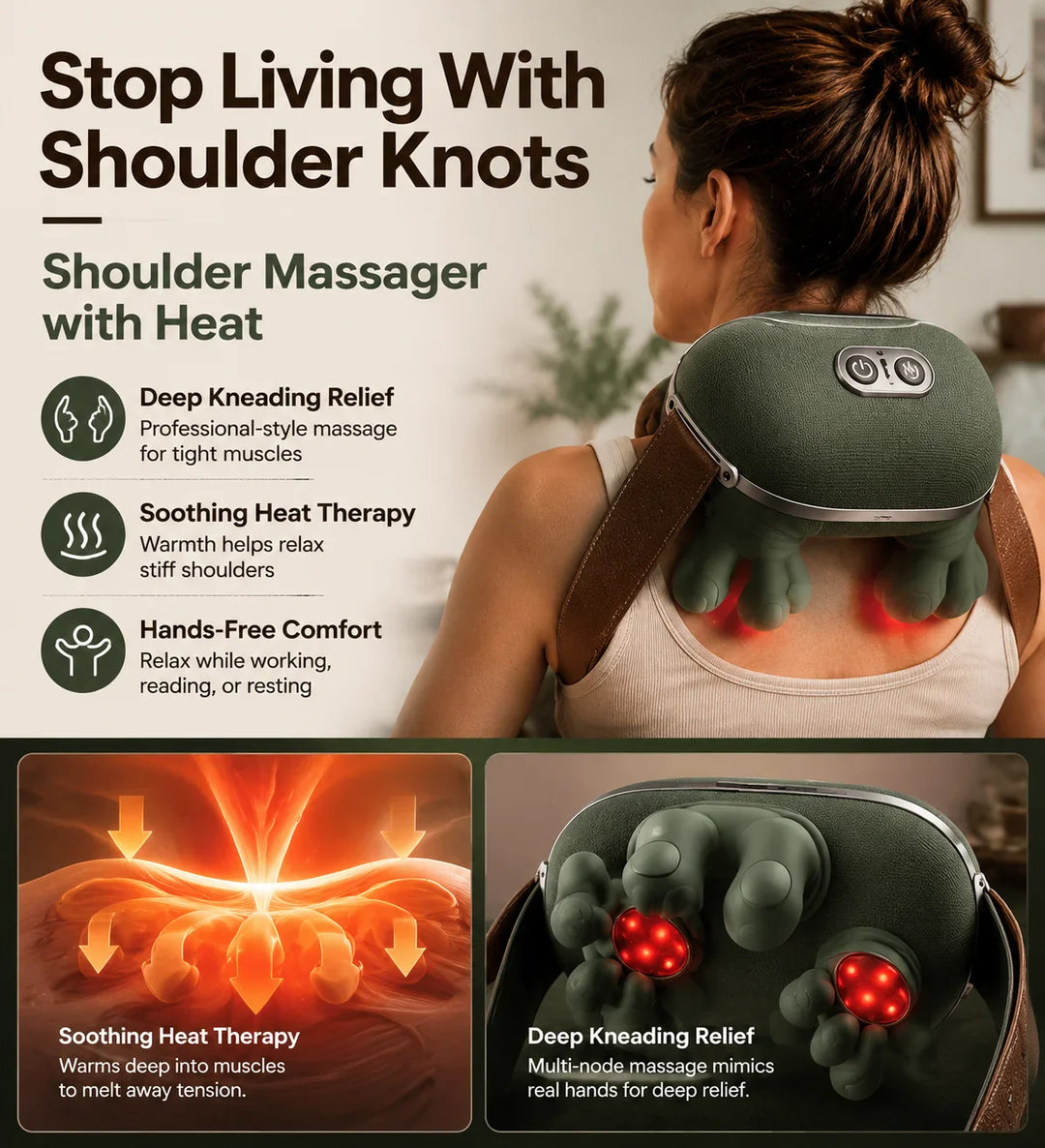 Bionic Neck & Shoulder Massager with Heat - DHACTIVE