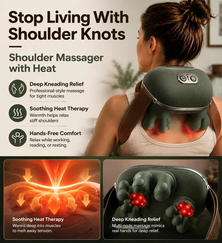 Bionic Neck &amp; Shoulder Massager with Heat - DHACTIVE